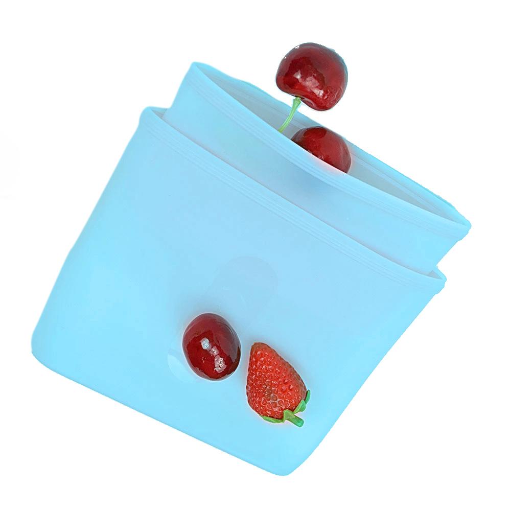 1176 Reusable Airtight Seal Storage Freezer Leak-Proof Silicone Food Bag (Pack of 2) (350ml & 750ml) - SkyShopy 1176 Reusable Airtight Seal Storage Freezer Leak-Proof Silicone Food Bag (Pack of 2) (350ml & 750ml) - SkyShopy
